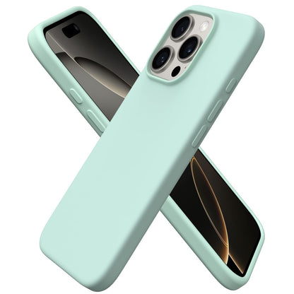 ORNARTO for iPhone 16 Pro Case, Liquid Silicone, Cherry Blossom