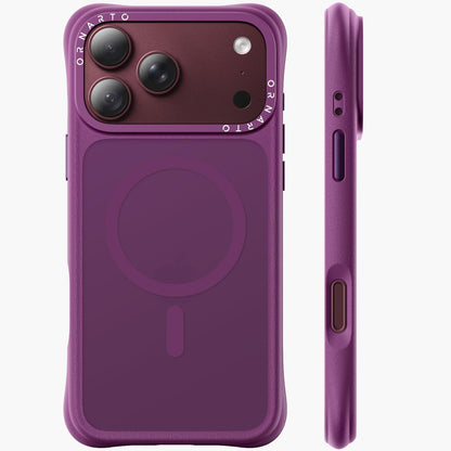 ORNARTO Magnetic for iPhone 17 Pro Max Case, Translucent Matte, Chalk Pink