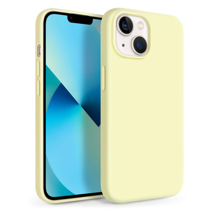 Newseego for iPhone 17 Pro Max Case with Camera Control Button, Solid Color Liquid Silicone Case for Women Girls Men Anti-Scratch Lining Shockproof Drop Protective Cover for iPhone 17 Pro Max-Yellow