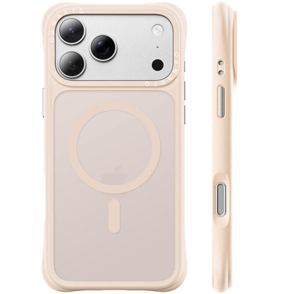 ORNARTO Magnetic for iPhone 17 Pro Max Case, Translucent Matte, Chalk Pink