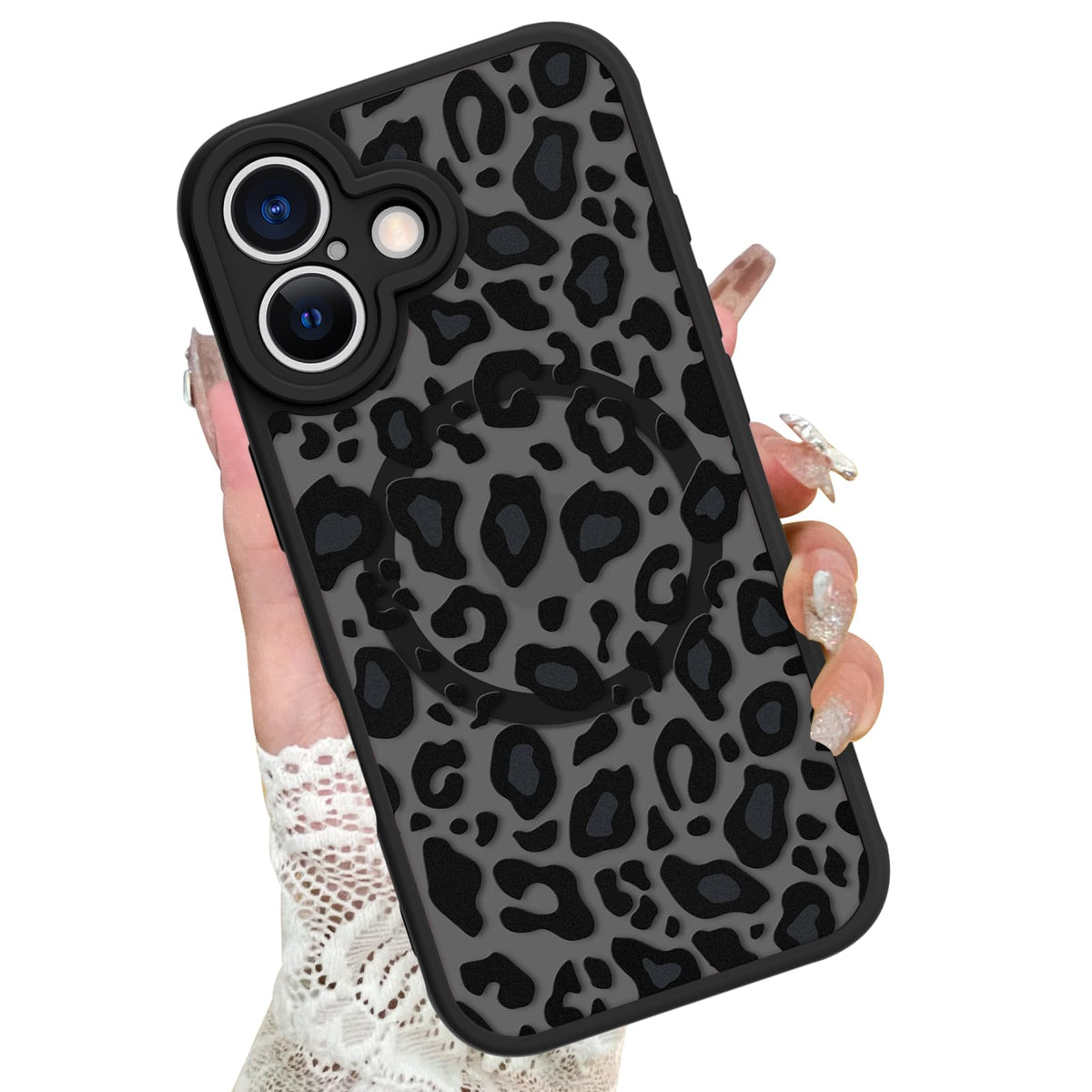 KANGHAR Case for iPhone 16 Phone Case Leopard Printed Pattern