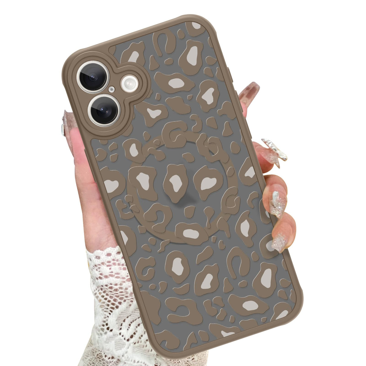 KANGHAR Case for iPhone 16 Phone Case Leopard Printed Pattern