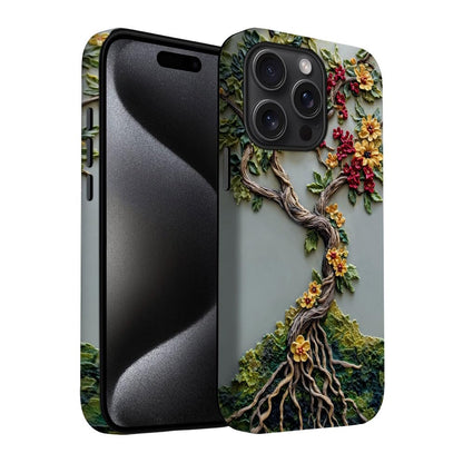 for iPhone 17 Pro Max/iPhone 18 Pro Max Case | Beige Navy Blue Stars | Slim Drop Protection Design