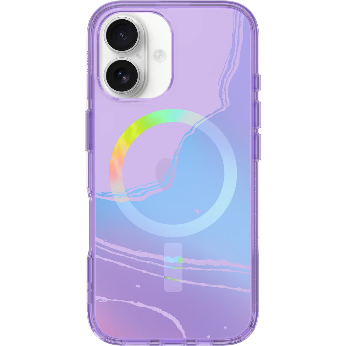 OtterBox iPhone 16 Pro Symmetry Series Clear Case - Floral Romance Blue