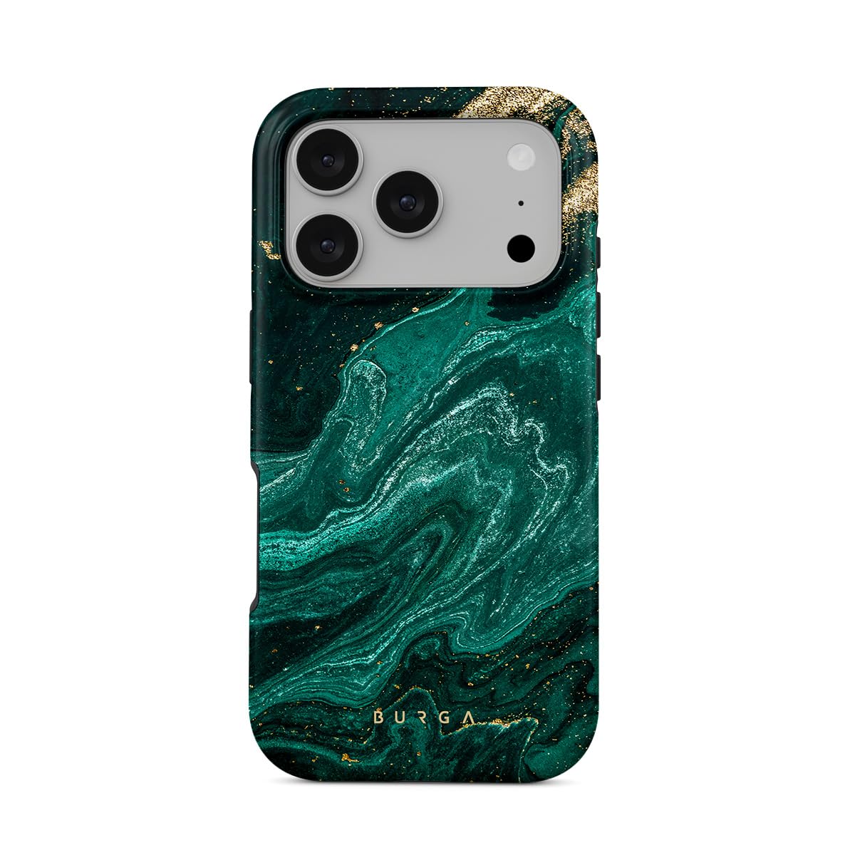 BURGA Unisex Phone Case for iPhone 17 Pro – Dual-Layer Hybrid Design with Shock-Absorbing Silicone & Durable Exterior, Scratch-Resistant Finish and Raised Bezel Edge for Screen Protection & Daily Use