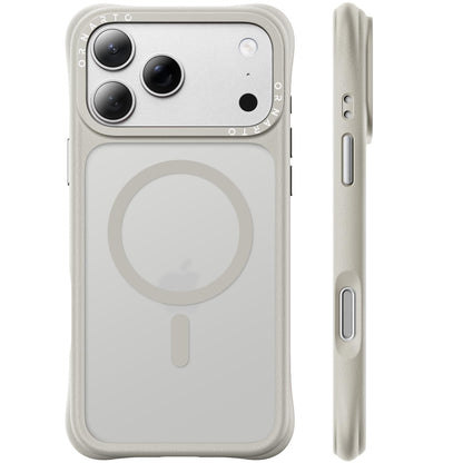 ORNARTO Magnetic for iPhone 17 Pro Max Case, Translucent Matte, Chalk Pink