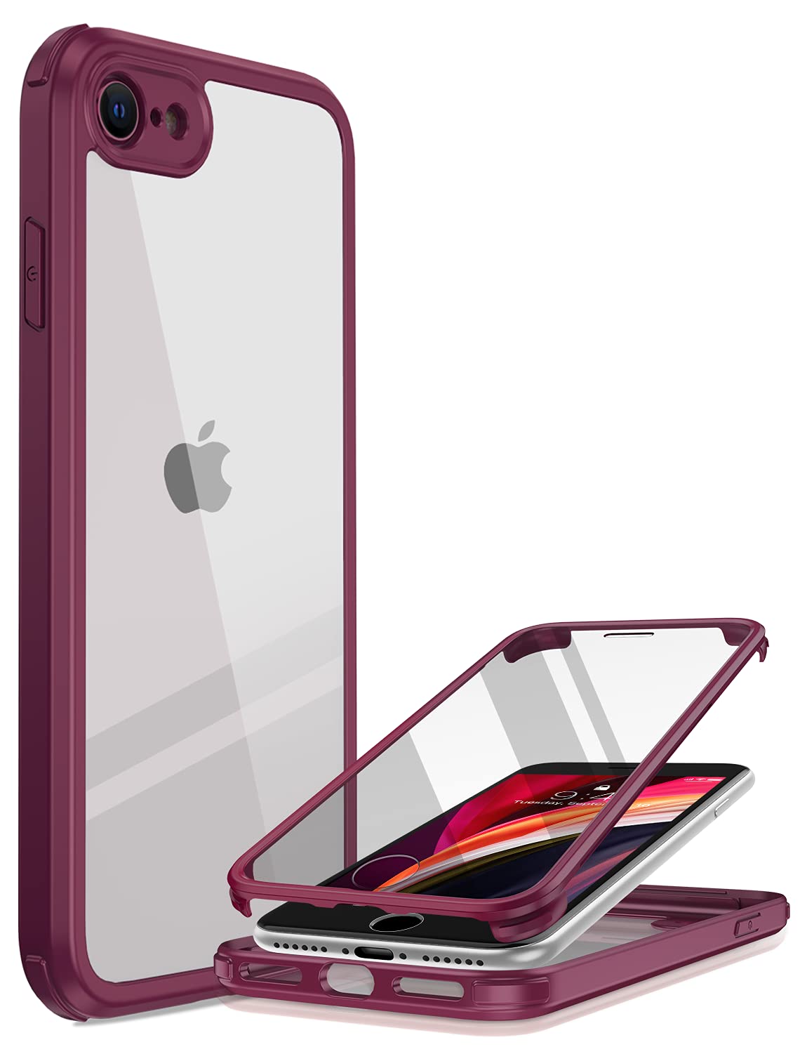 Miracase Magnetic for iPhone 15 Pro Max Case 6.7'' [Compatible with Magsafe] Full-Body Drop Proof Bumper Phone Case for iPhone 15 Pro Max with Built-in 9H Tempered Glass Screen Protector,Black