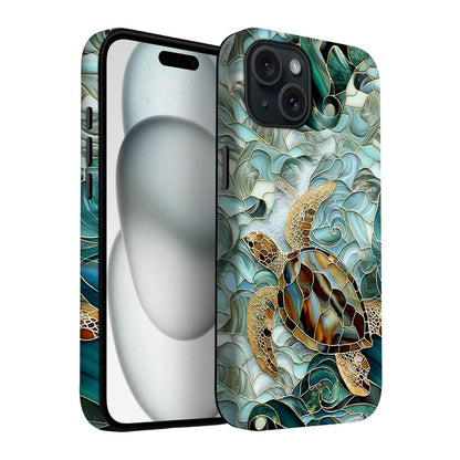 for iPhone 17 Pro Max/iPhone 18 Pro Max Case | Beige Navy Blue Stars | Slim Drop Protection Design