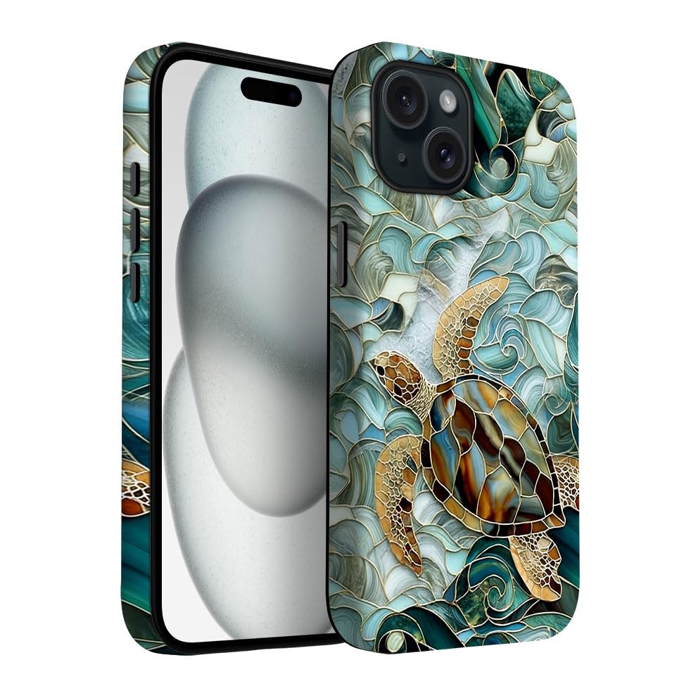 for iPhone 17 Pro Max/iPhone 18 Pro Max Case | Beige Navy Blue Stars | Slim Drop Protection Design