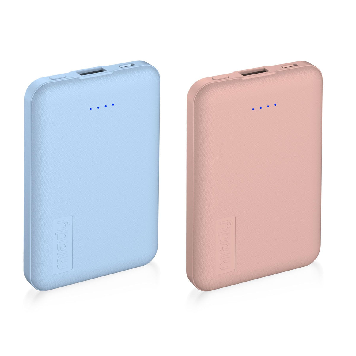 Miady 2-Pack Small Portable Charger 5000mAh Power Bank Travel Battery Pack