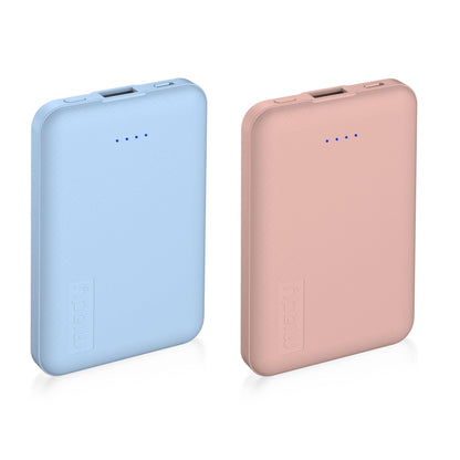 Miady 2-Pack Small Portable Charger 5000mAh Power Bank Travel Battery Pack