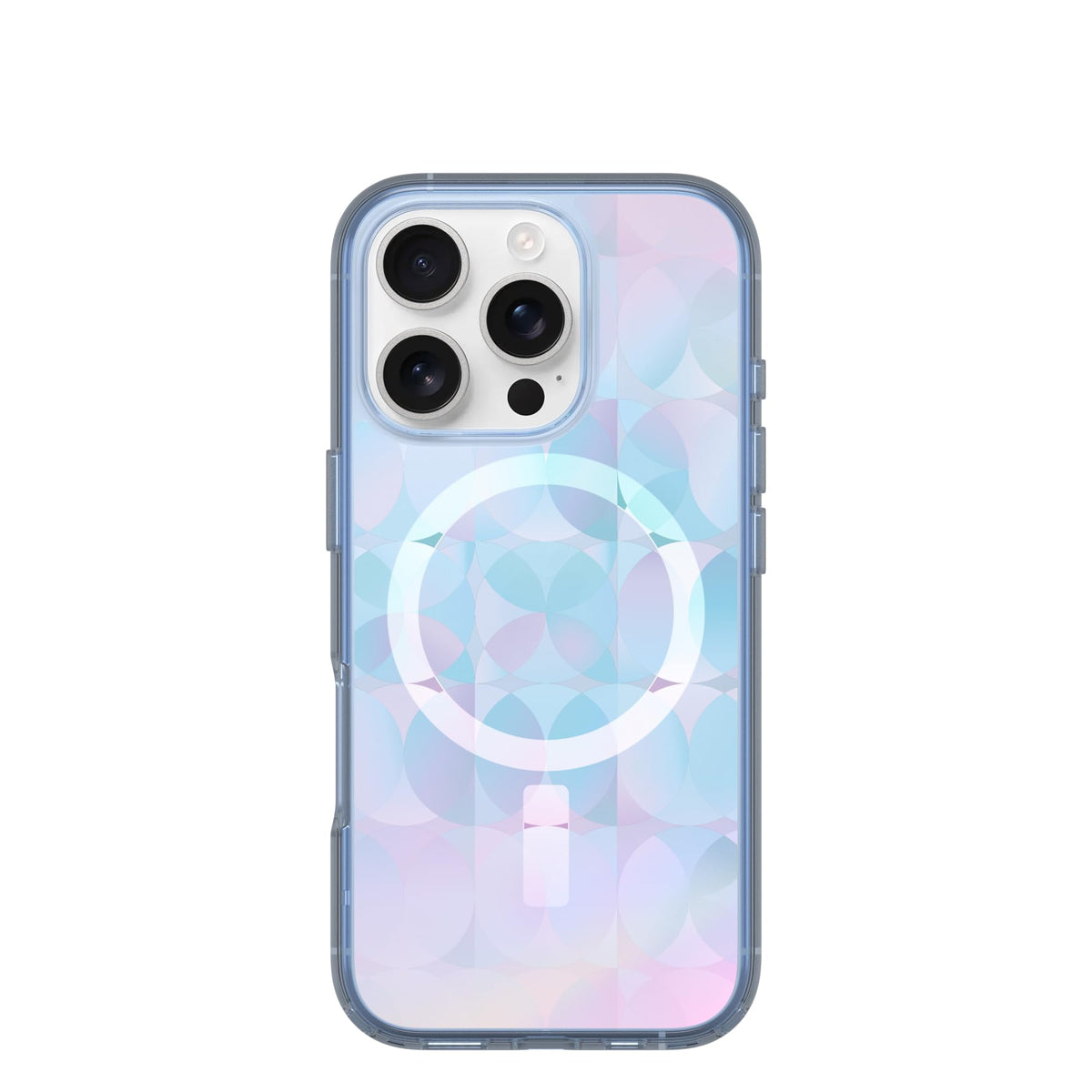 OtterBox iPhone 16 Pro Symmetry Series Clear Case - Floral Romance Blue