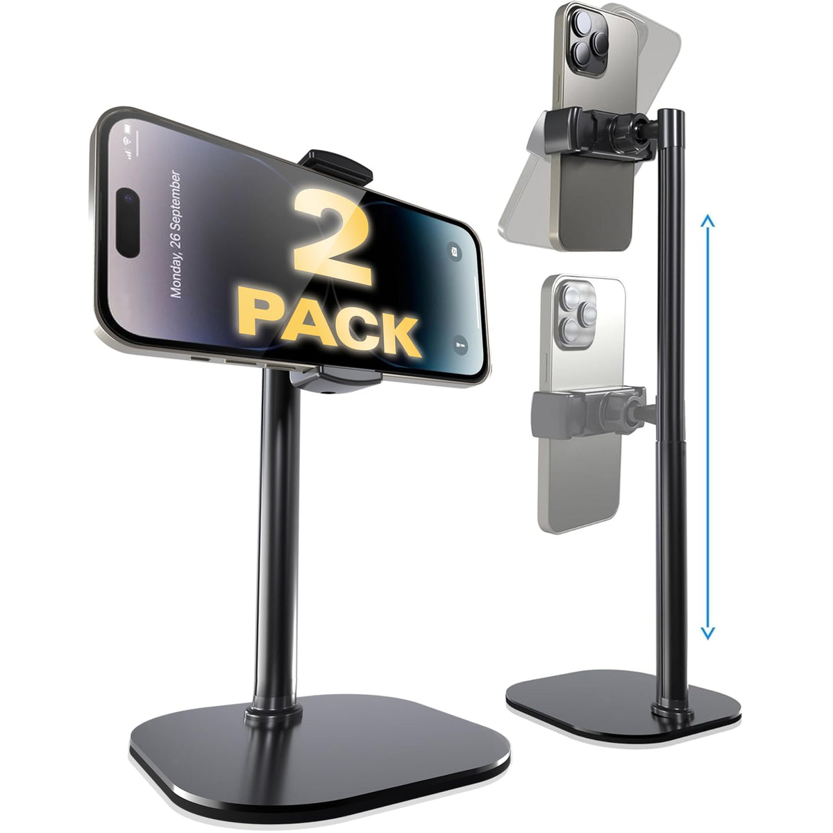 COOPER ChatStand Sturdy Cell Phone Holder, iPhone Stand for Desk, Recording