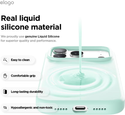 elago Premium Magnetic Silicone Case for iPhone 18 Pro & iPhone 17 Pro