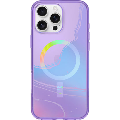 OtterBox iPhone 16 Pro Symmetry Series Clear Case - Floral Romance Blue