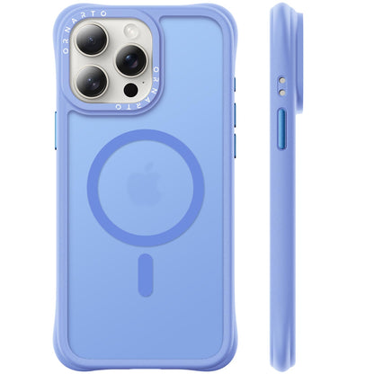 ORNARTO Magnetic for iPhone 15 Pro Max Case, Translucent Matte, Chalk Pink