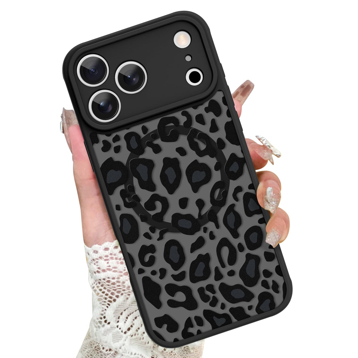 KANGHAR Case for iPhone 16 Phone Case Leopard Printed Pattern