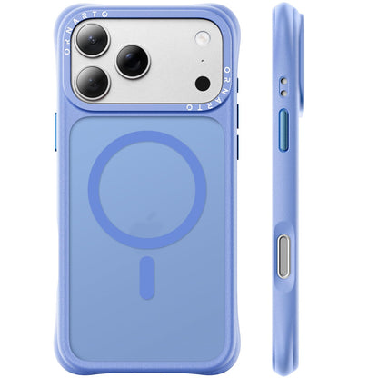 ORNARTO Magnetic for iPhone 17 Pro Max Case, Translucent Matte, Chalk Pink