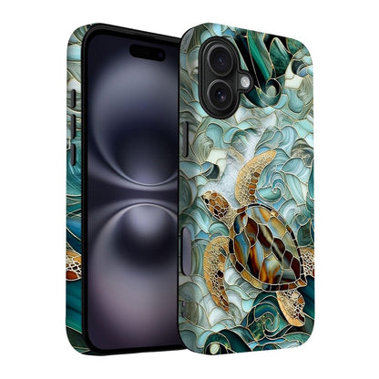 for iPhone 17 Pro Max/iPhone 18 Pro Max Case | Beige Navy Blue Stars | Slim Drop Protection Design