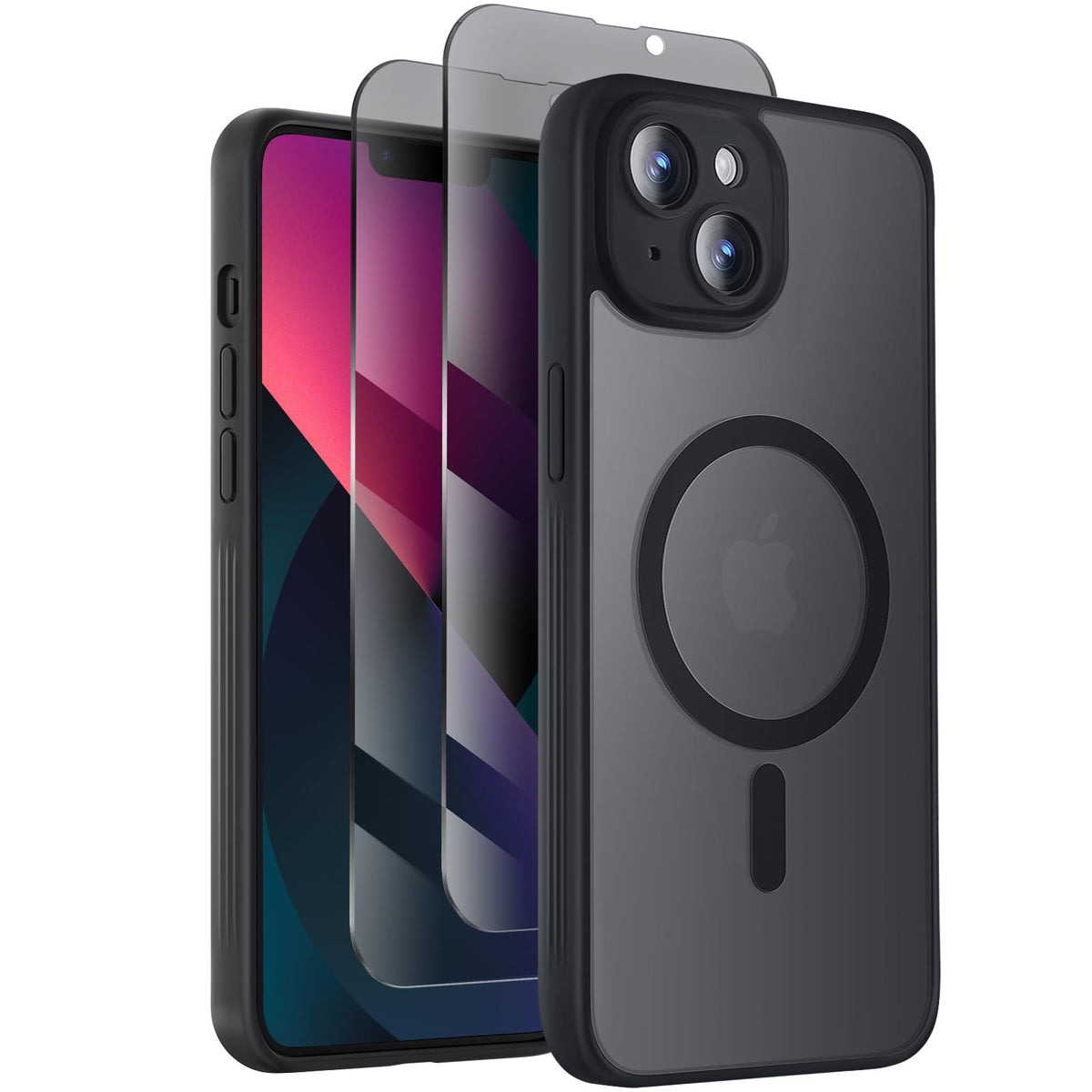 Symcele Designed for iPhone 16 Pro Max Case, Black