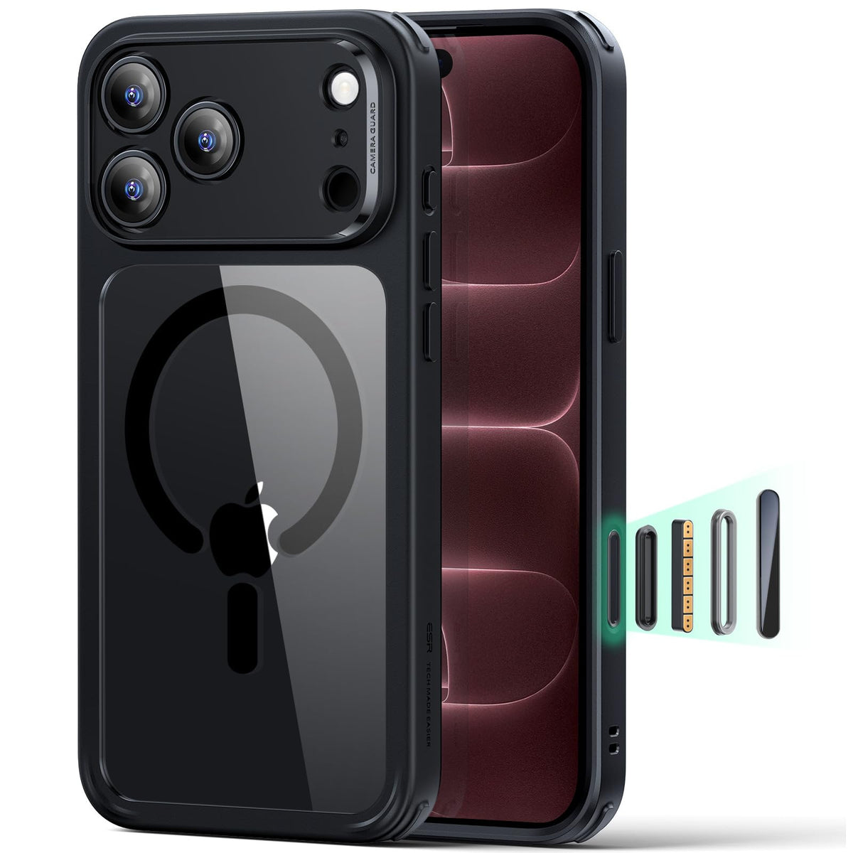 ESR Classic Hybrid for iPhone 16 Case, Clear