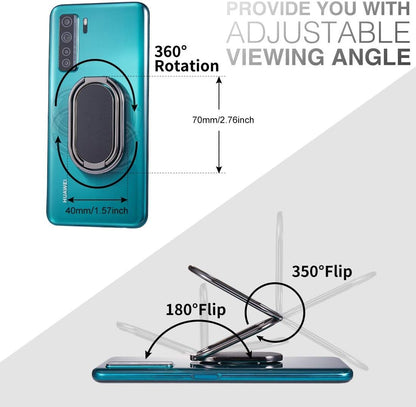 Foldable Phone Ring Holder, 360° Rotating Metal Grip Kickstand