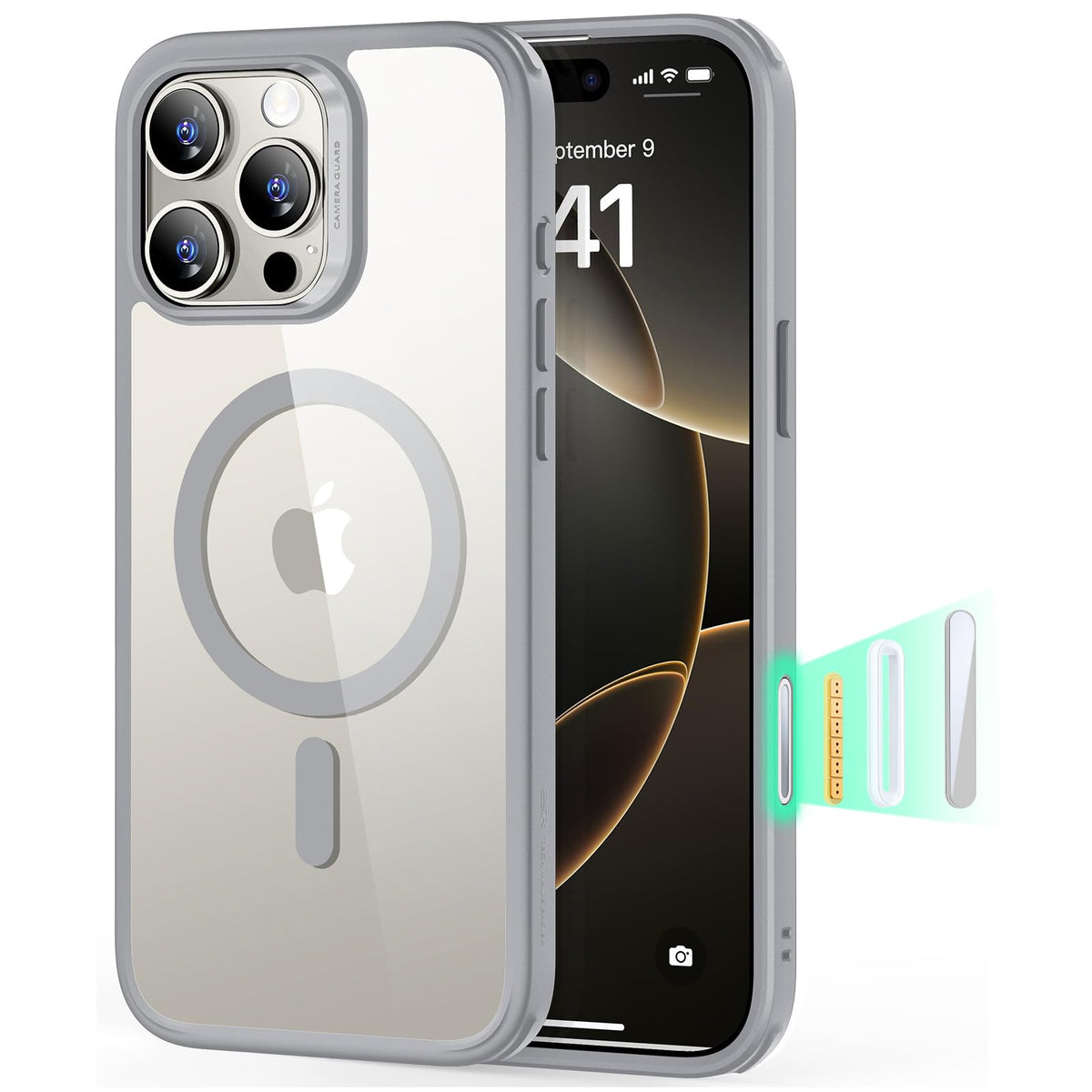 ESR Classic Hybrid for iPhone 16 Case, Clear
