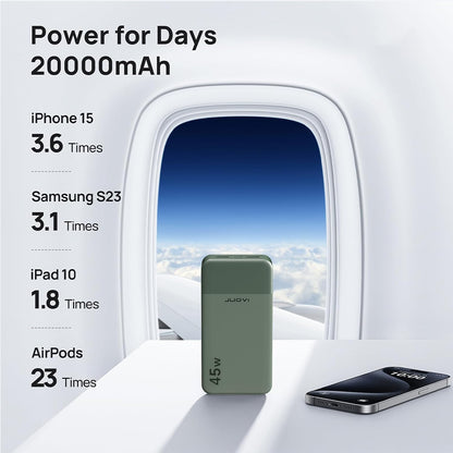 JUOVI Power Bank 45W 20000mAh Portable Charger