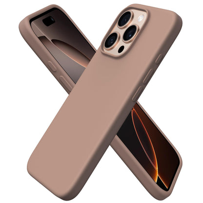 ORNARTO for iPhone 16 Pro Case, Liquid Silicone, Cherry Blossom
