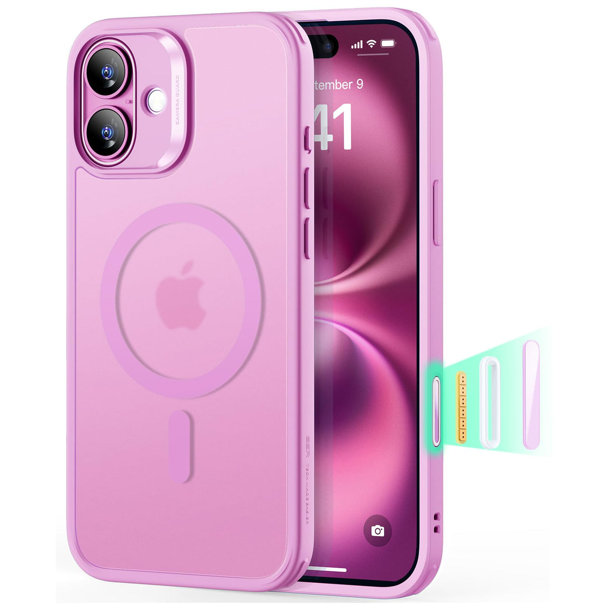ESR Classic Hybrid for iPhone 16 Case, Clear