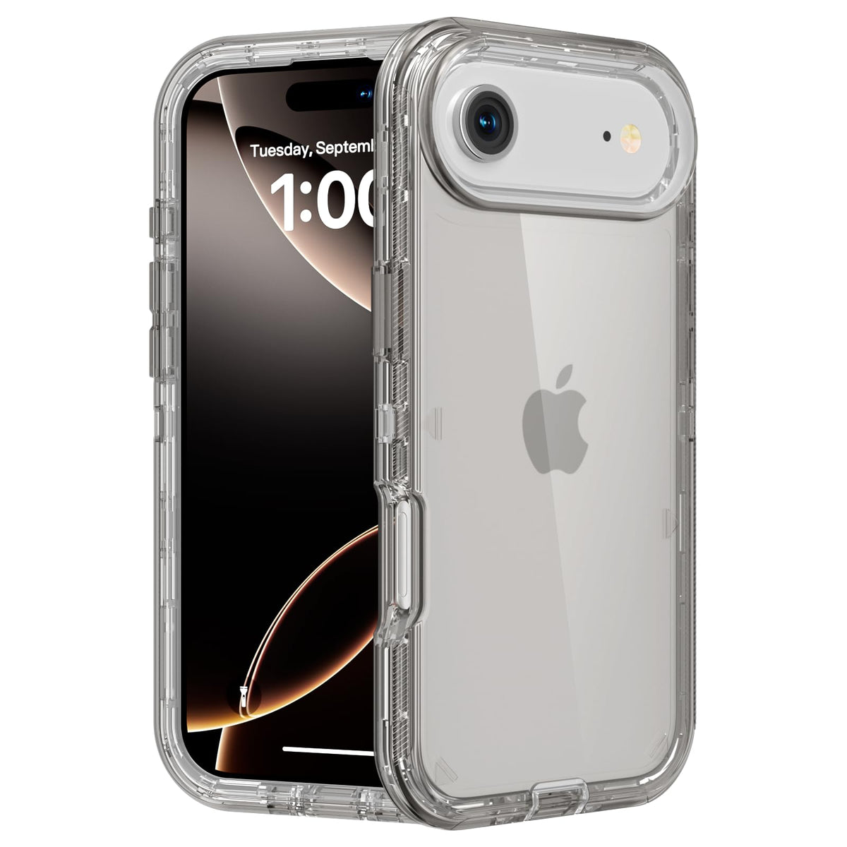 Follaroma for iPhone 16 Plus Case, Shockproof, Crystal Clear