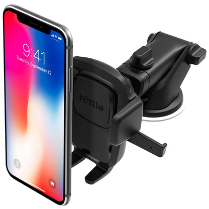 iOttie Easy One Touch Signature Dashboard & Windshield Universal Car Mount Phone Holder Desk Stand with Suction Cup Base and Telescopic Arm for iPhone, Samsung, Google, More Smartphones