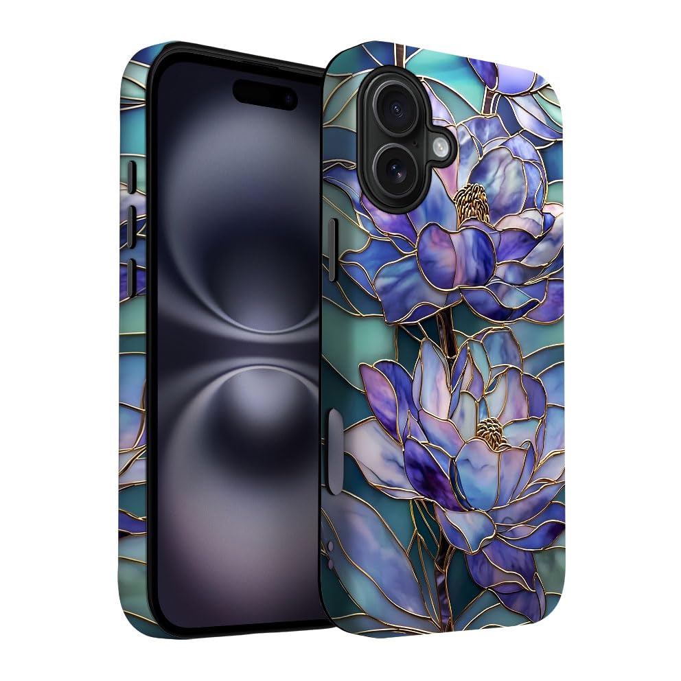 for iPhone 17 Pro Max/iPhone 18 Pro Max Case | Beige Navy Blue Stars | Slim Drop Protection Design