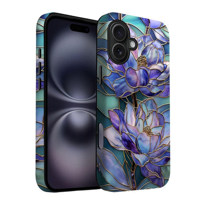 for iPhone 17 Pro Max/iPhone 18 Pro Max Case | Beige Navy Blue Stars | Slim Drop Protection Design
