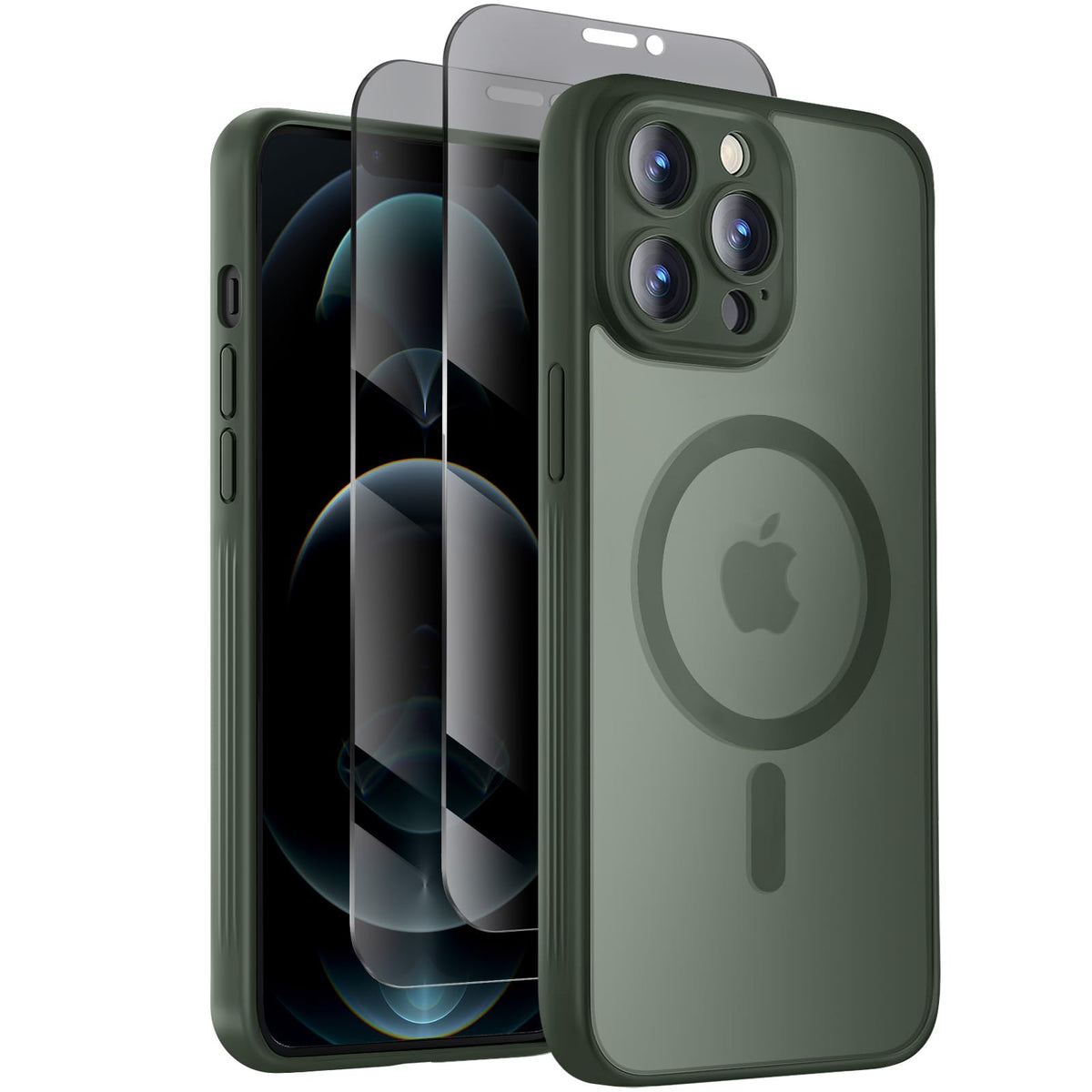 Symcele Designed for iPhone 16 Pro Max Case, Black