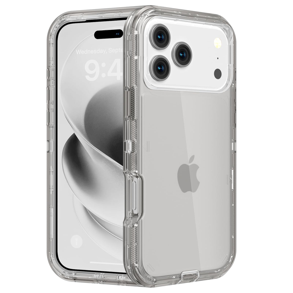 Follaroma for iPhone 16 Plus Case, Shockproof, Crystal Clear