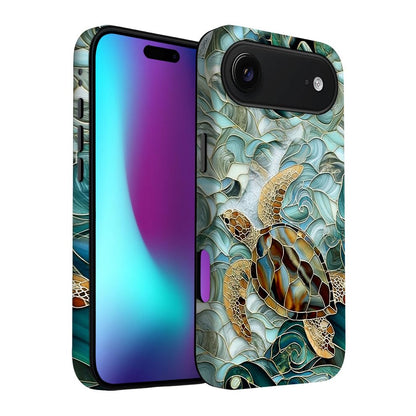 for iPhone 17 Pro Max/iPhone 18 Pro Max Case | Beige Navy Blue Stars | Slim Drop Protection Design
