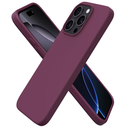 ORNARTO for iPhone 16 Pro Case, Liquid Silicone, Cherry Blossom