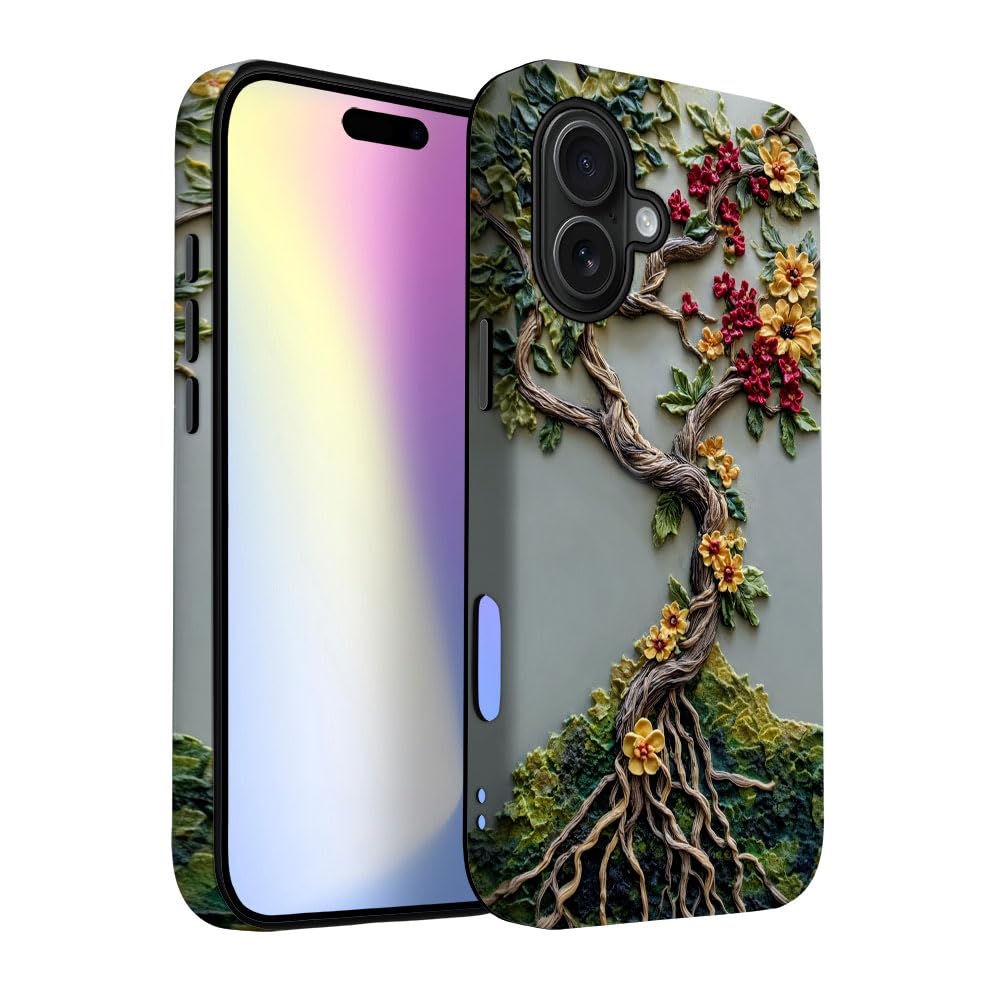 for iPhone 17 Pro Max/iPhone 18 Pro Max Case | Beige Navy Blue Stars | Slim Drop Protection Design