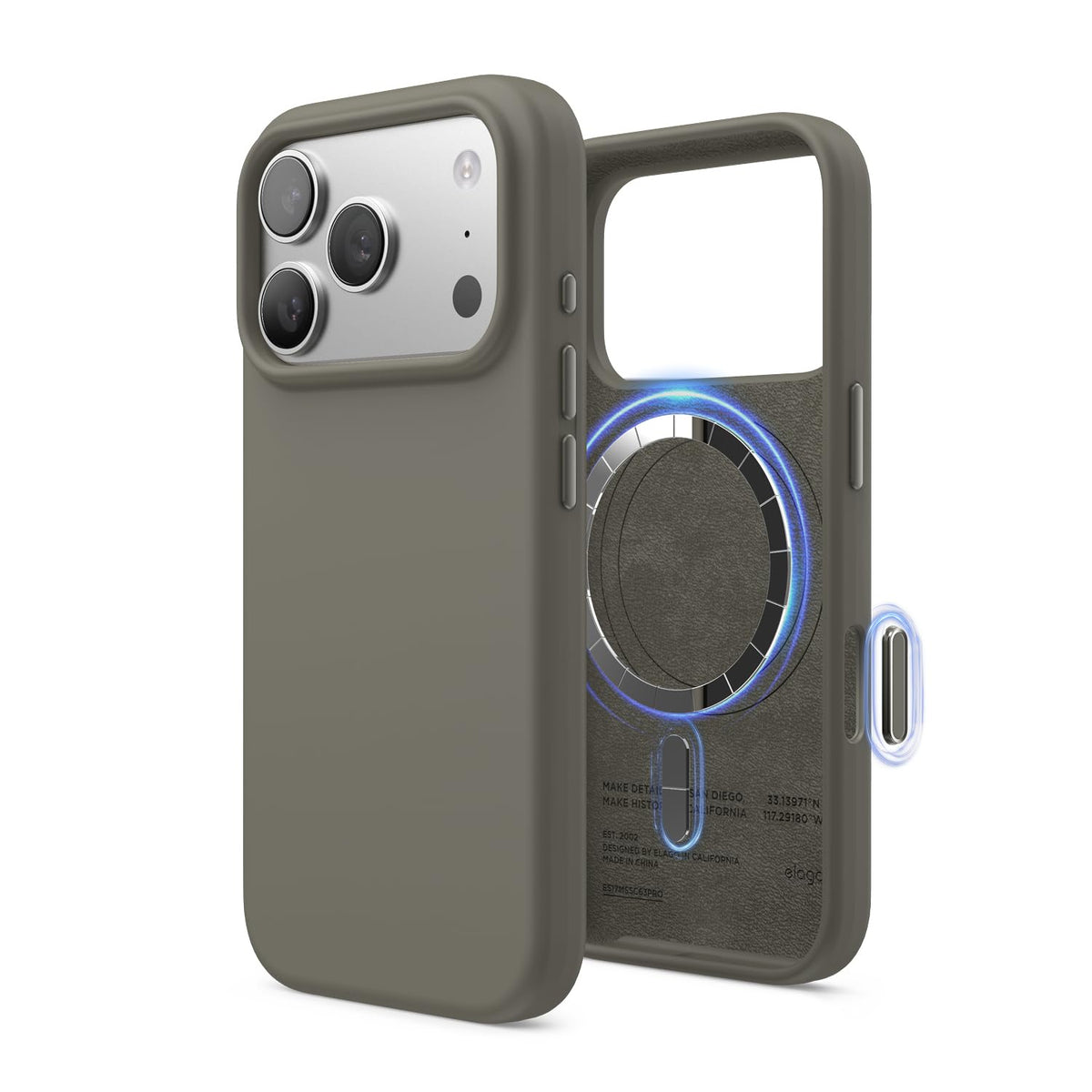 elago Premium Magnetic Silicone Case for iPhone 18 Pro & iPhone 17 Pro