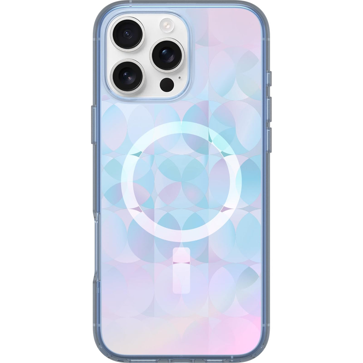 OtterBox iPhone 16 Pro Symmetry Series Clear Case - Floral Romance Blue