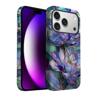 for iPhone 17 Pro Max/iPhone 18 Pro Max Case | Beige Navy Blue Stars | Slim Drop Protection Design