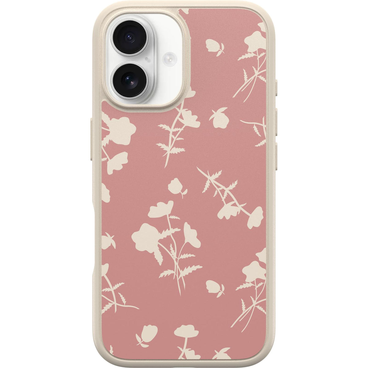 OtterBox iPhone 16 Pro Symmetry Series Clear Case - Floral Romance Blue