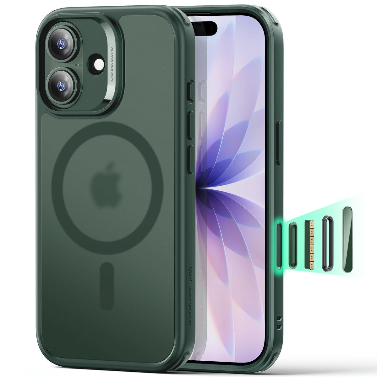 ESR Classic Hybrid for iPhone 16 Case, Clear