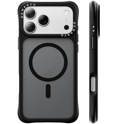 ORNARTO Magnetic for iPhone 17 Pro Max Case, Translucent Matte, Chalk Pink