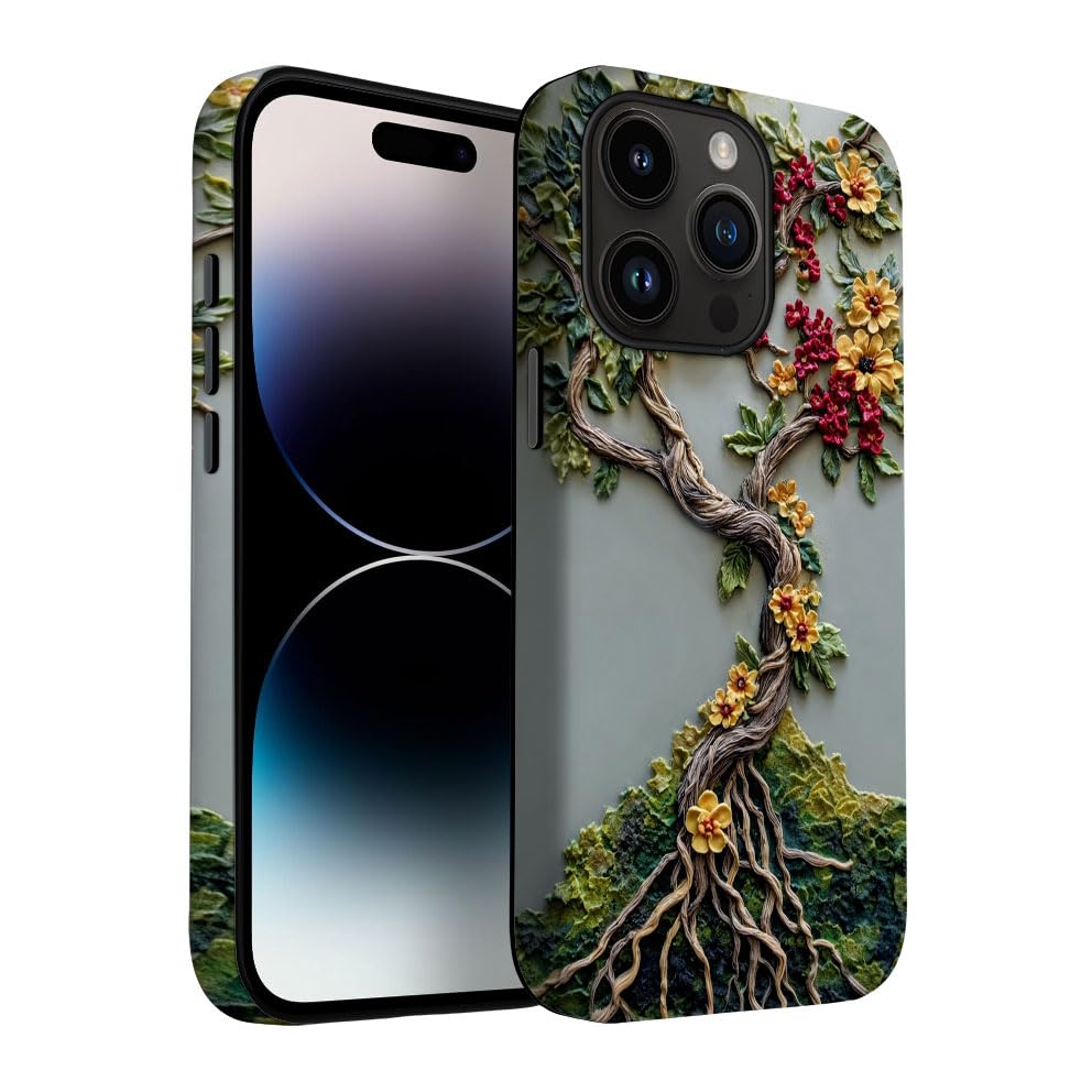 for iPhone 17 Pro Max/iPhone 18 Pro Max Case | Beige Navy Blue Stars | Slim Drop Protection Design