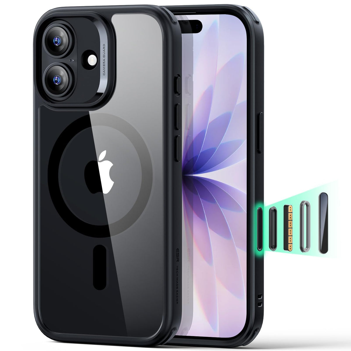 ESR Classic Hybrid for iPhone 16 Case, Clear