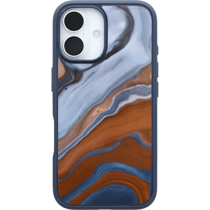 OtterBox iPhone 16 Pro Symmetry Series Clear Case - Floral Romance Blue