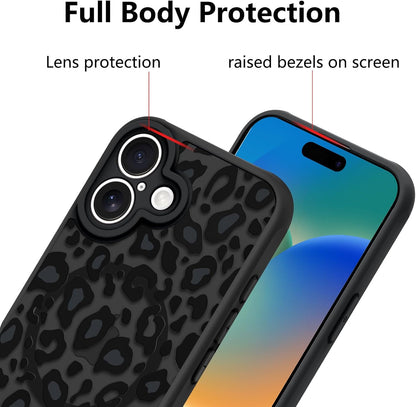 KANGHAR Case for iPhone 16 Phone Case Leopard Printed Pattern