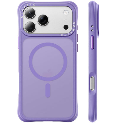 ORNARTO Magnetic for iPhone 17 Pro Max Case, Translucent Matte, Chalk Pink